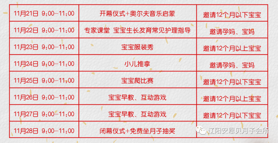 安恩贝三周年感恩回馈,邀您免费坐月子